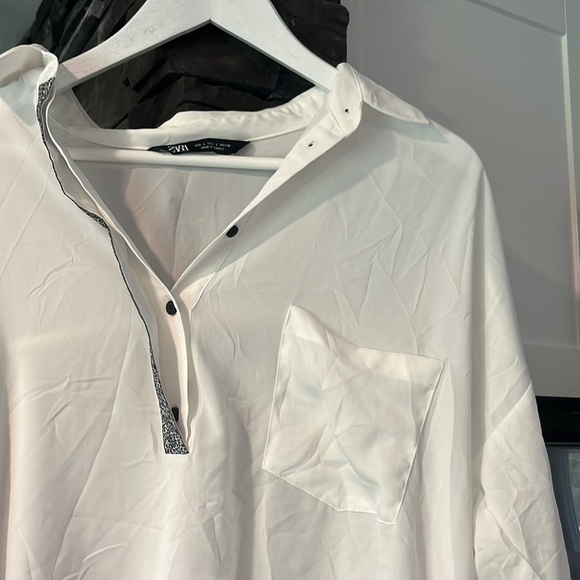 Zara blouse with leopard print detail - Picture 4 of 6